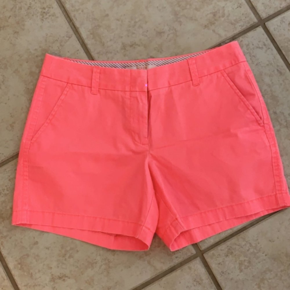 NEW J CREW chino short PINK sz 6